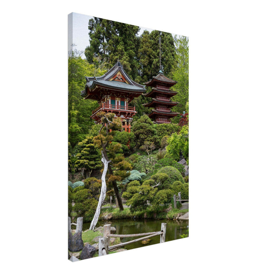 JAPANISCHER GARTEN Leinwandbild