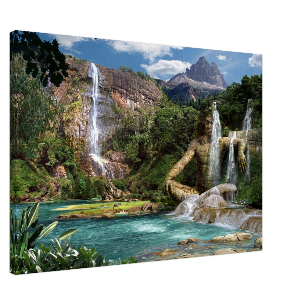 Waterfalls Mountain Leinwandbilder