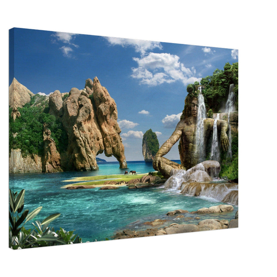 Waterfalls Mountain Leinwandbilder