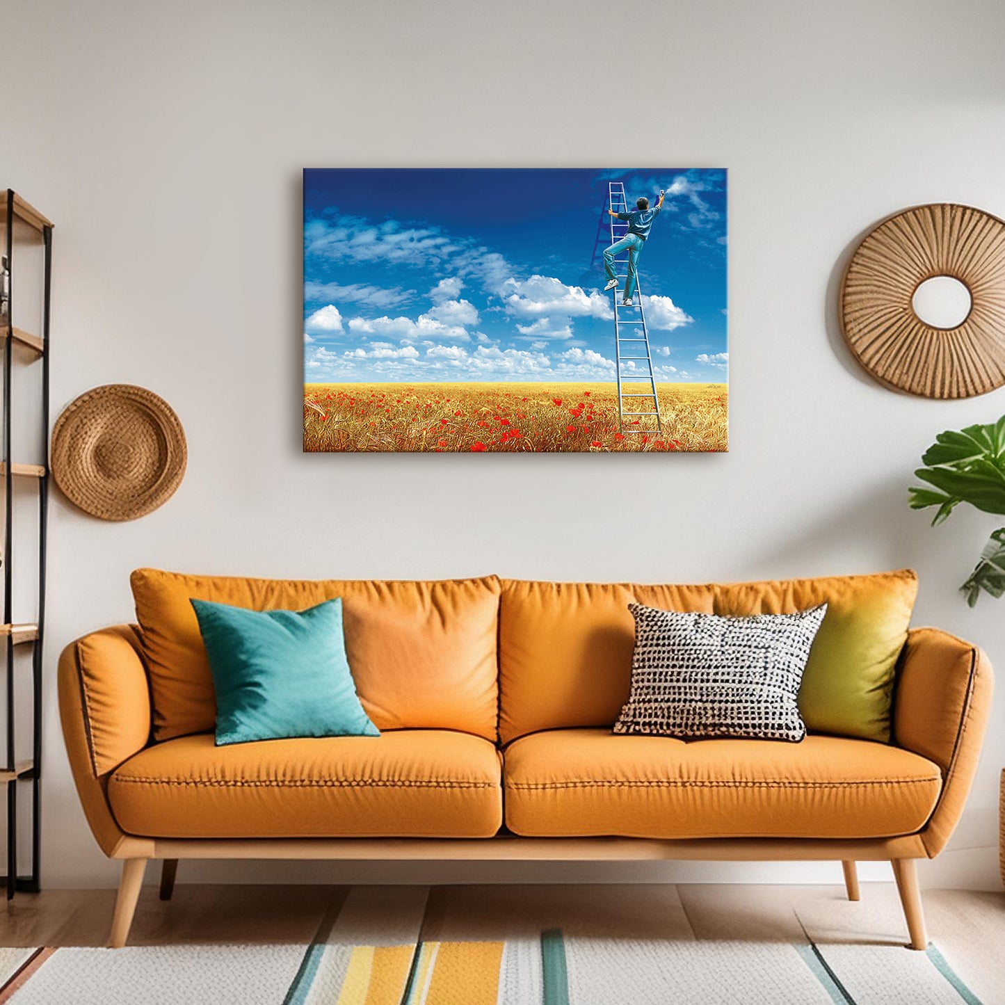 BRUSH THE SKY canvas picture