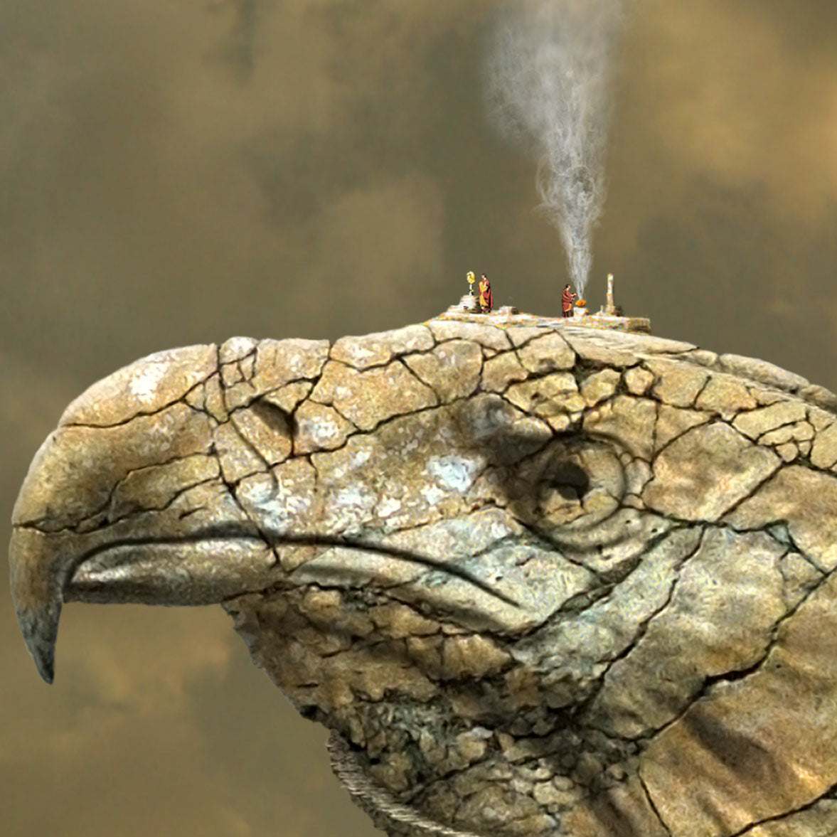 Eagle eye - Kunstdruck+ weißer Rand