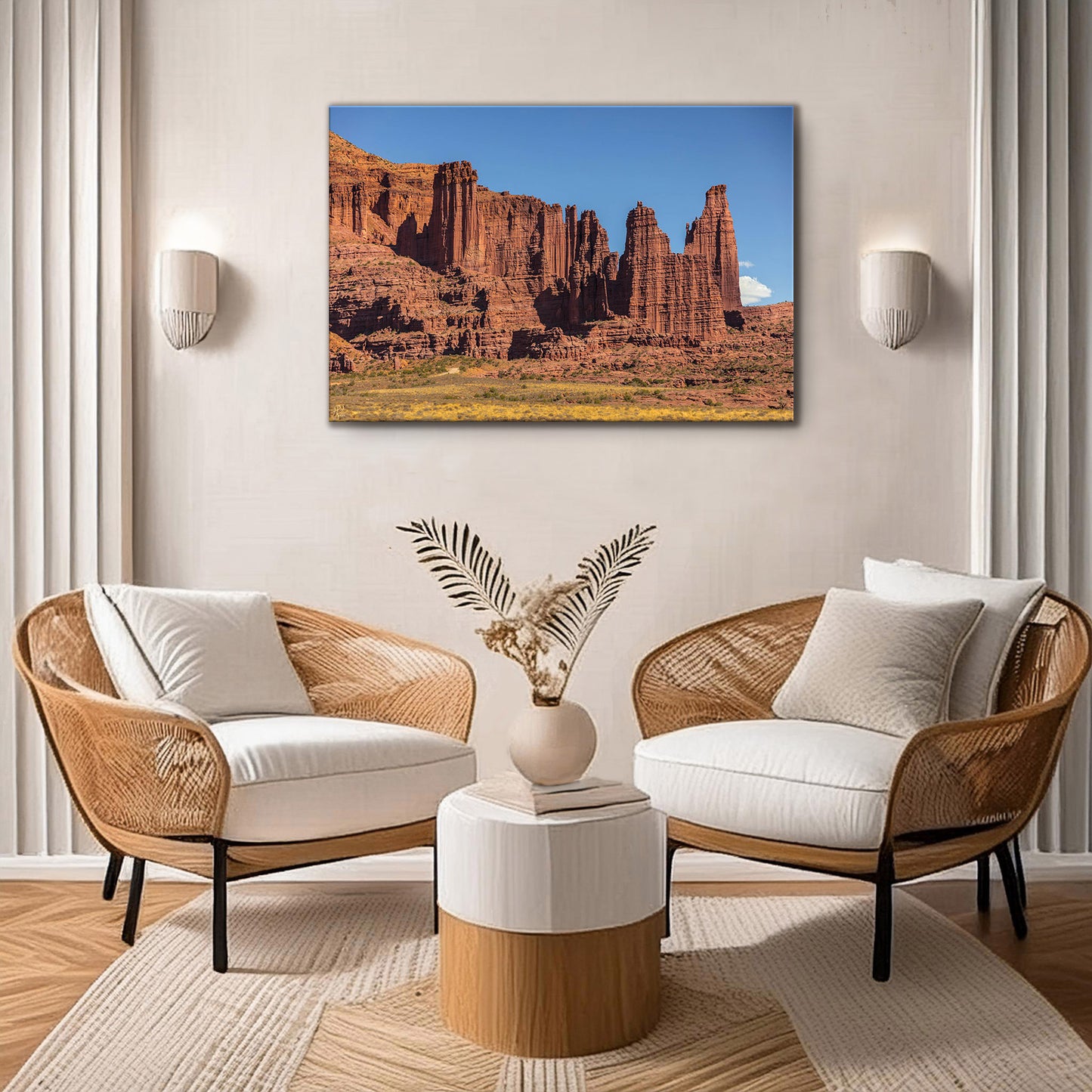 Fisher Towers-Leinwandbild