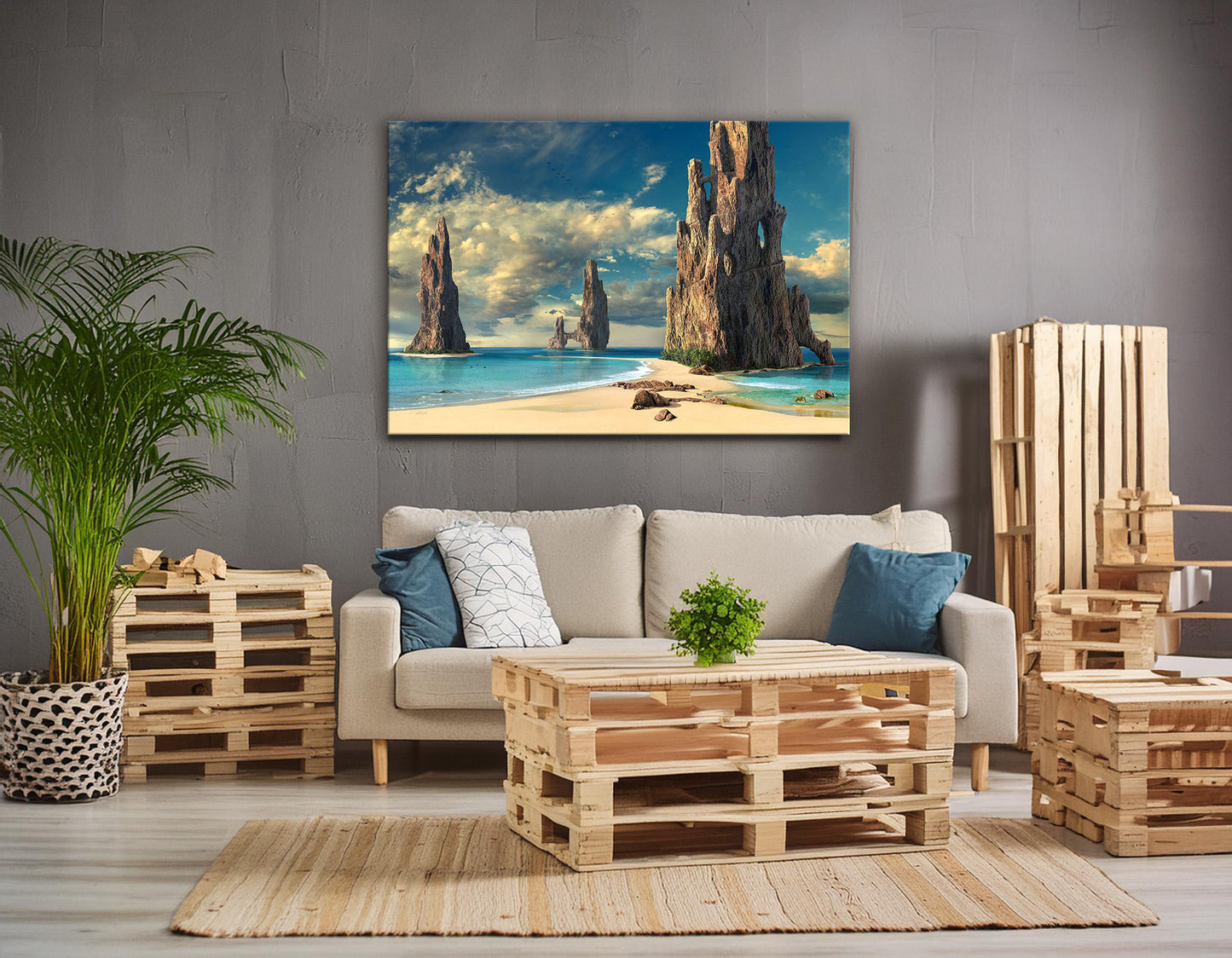 Inselhopping Leinwandbild