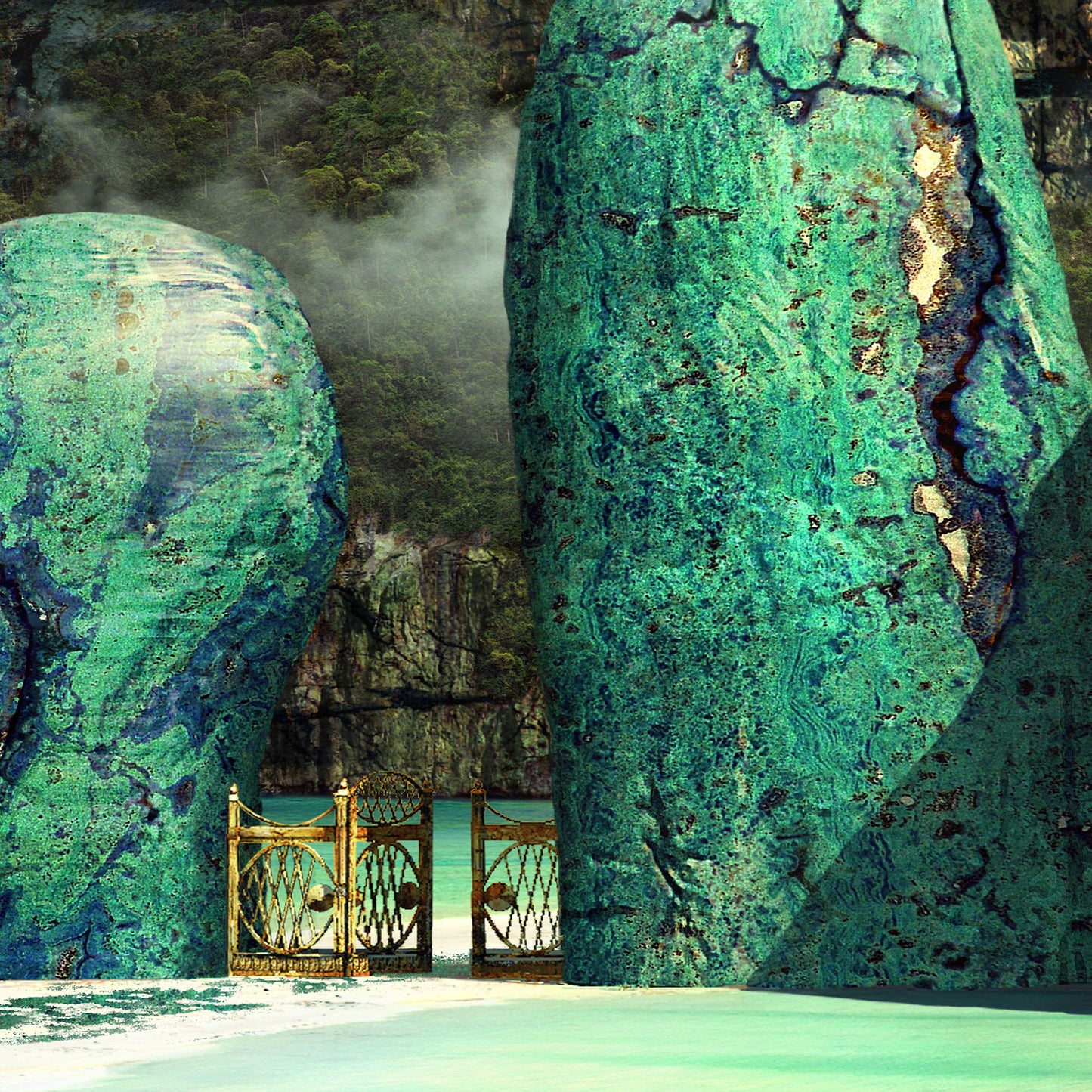 The Jade Mountain - Kunstdruck+ weißer Rand