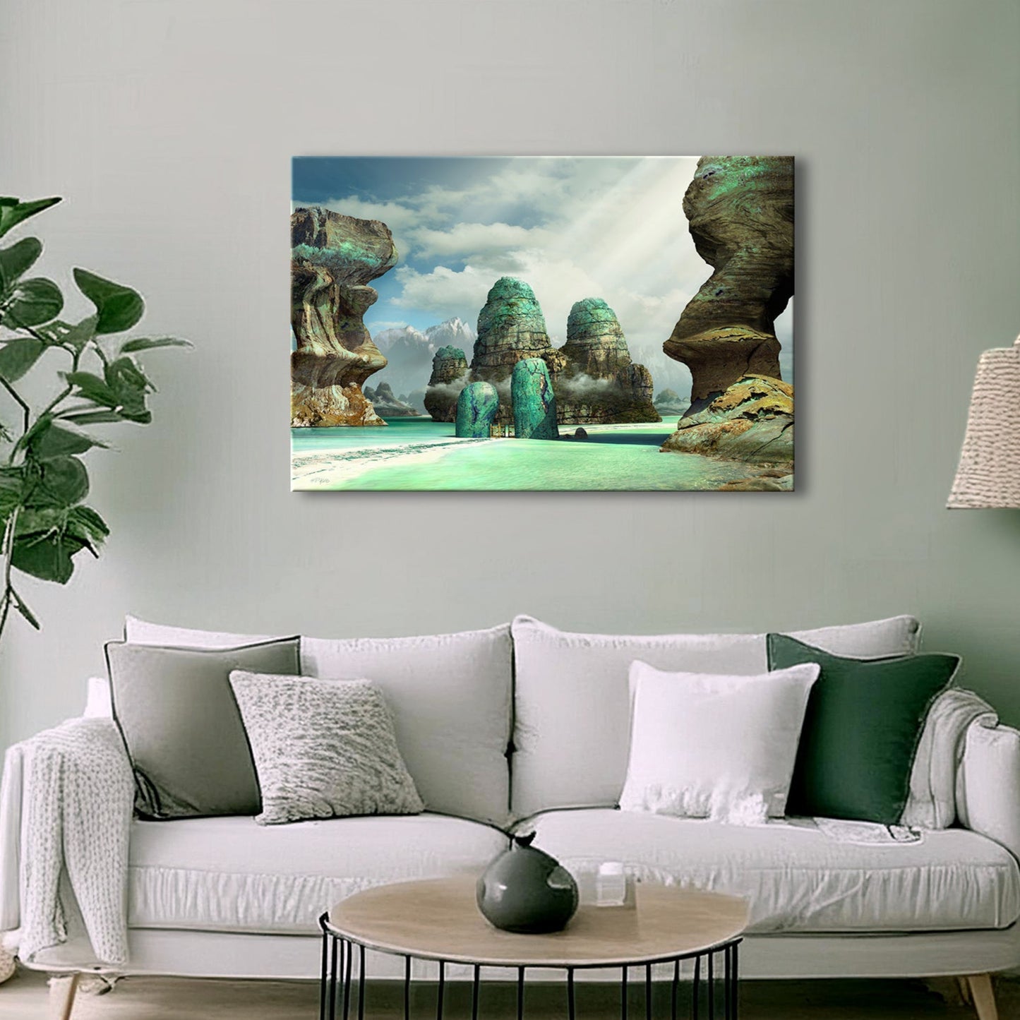Jade Mountain - Leinwandbild