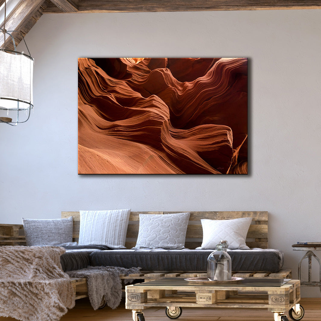 MYSTERY WAVES 06- Antelope Canyon - Leinwandbild