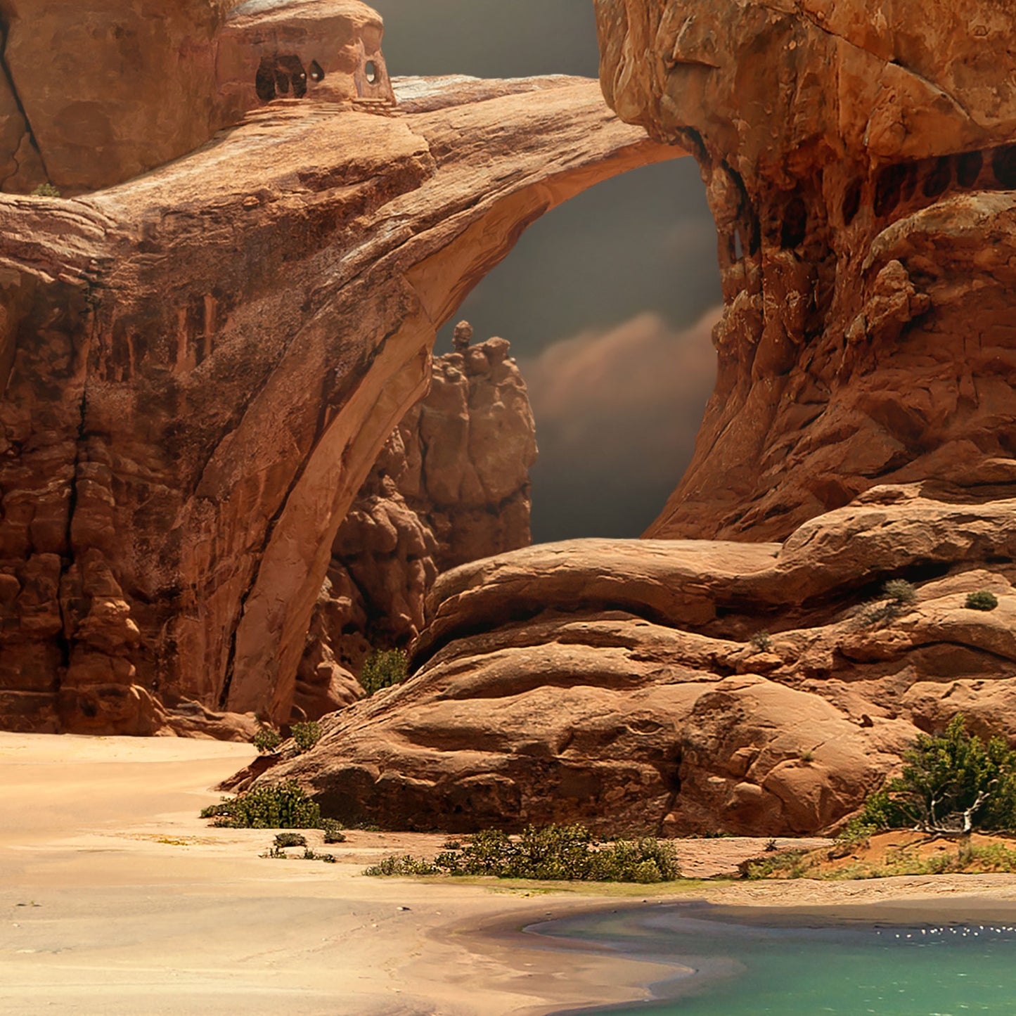 Moab Fantasy Sunset - Kunstdruck+ weißer Rand