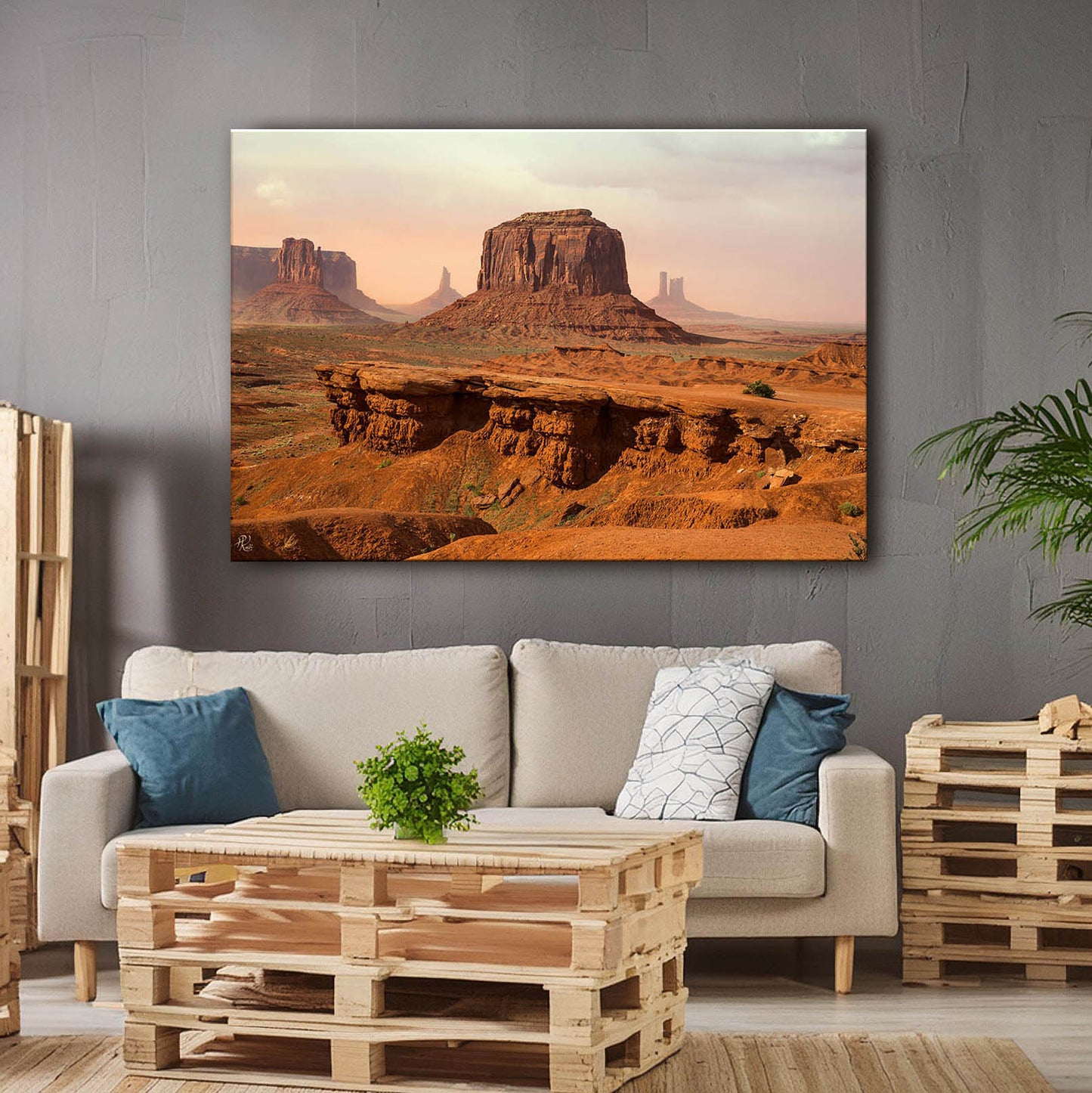 Monument Valley 01-Leinwandbild