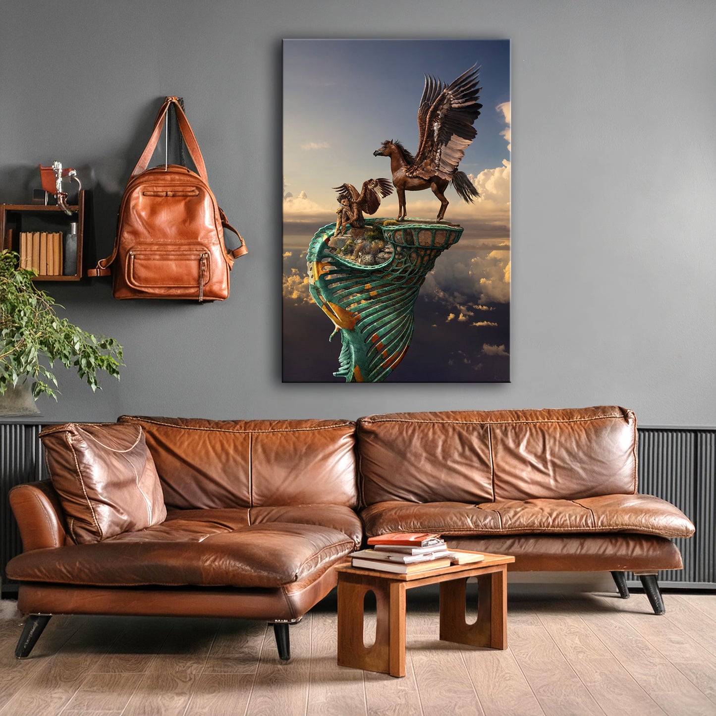 PEGASUS Leinwandbild