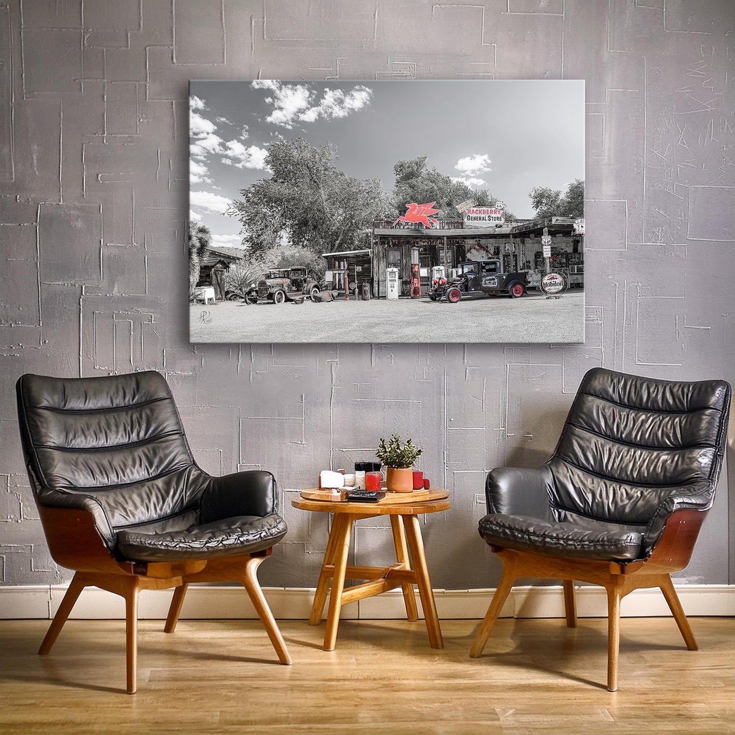 ROUTE 66 - GENERAL STORE - Canvas picture
