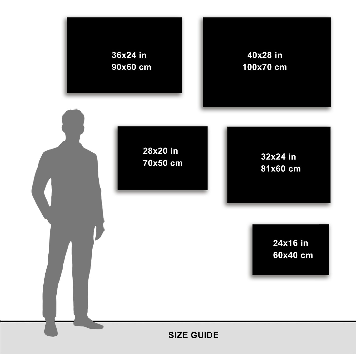 Day and night - Kunstdruck+ weißer Rand