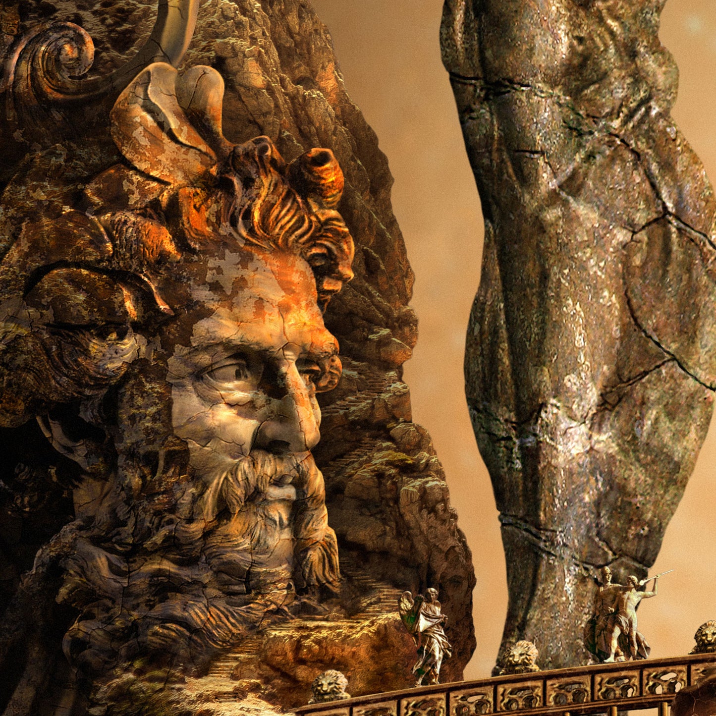 Titanen / Titans - Kunstdruck+ weißer Rand
