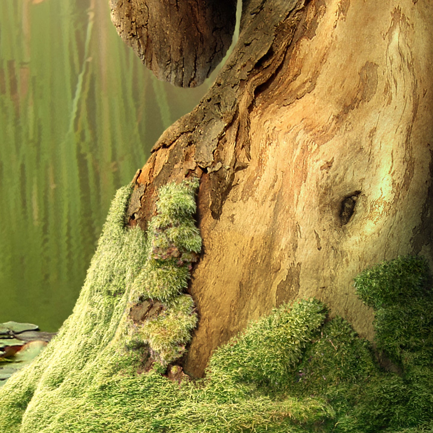 Wood lives - Kunstdruck+ weißer Rand