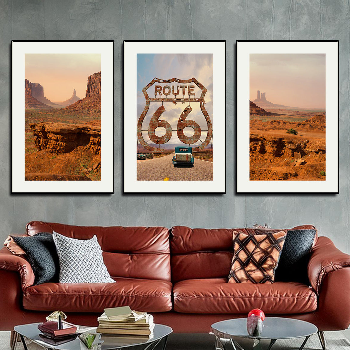 MONUMENT VALLEY SET - 3 posters + white border