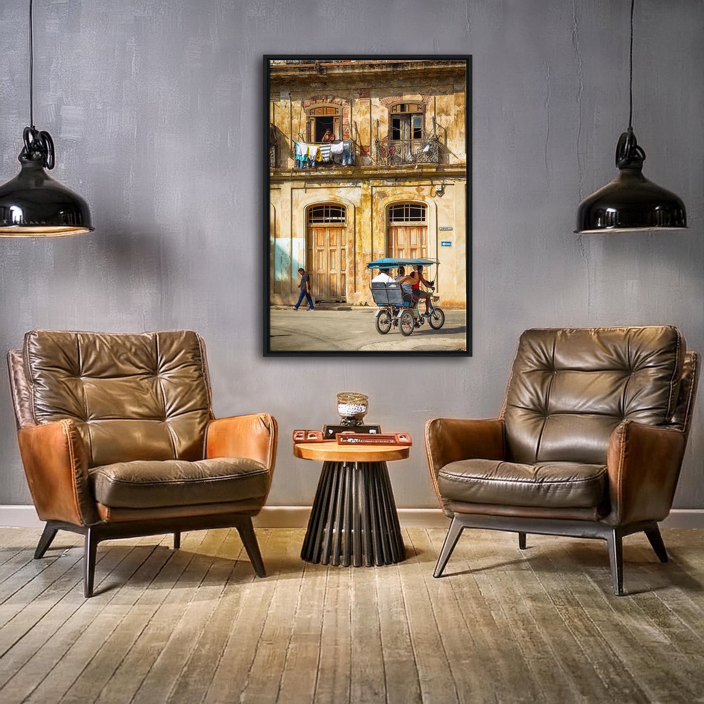 Cuba_Vintage 01 - Gerahmte Leinwand