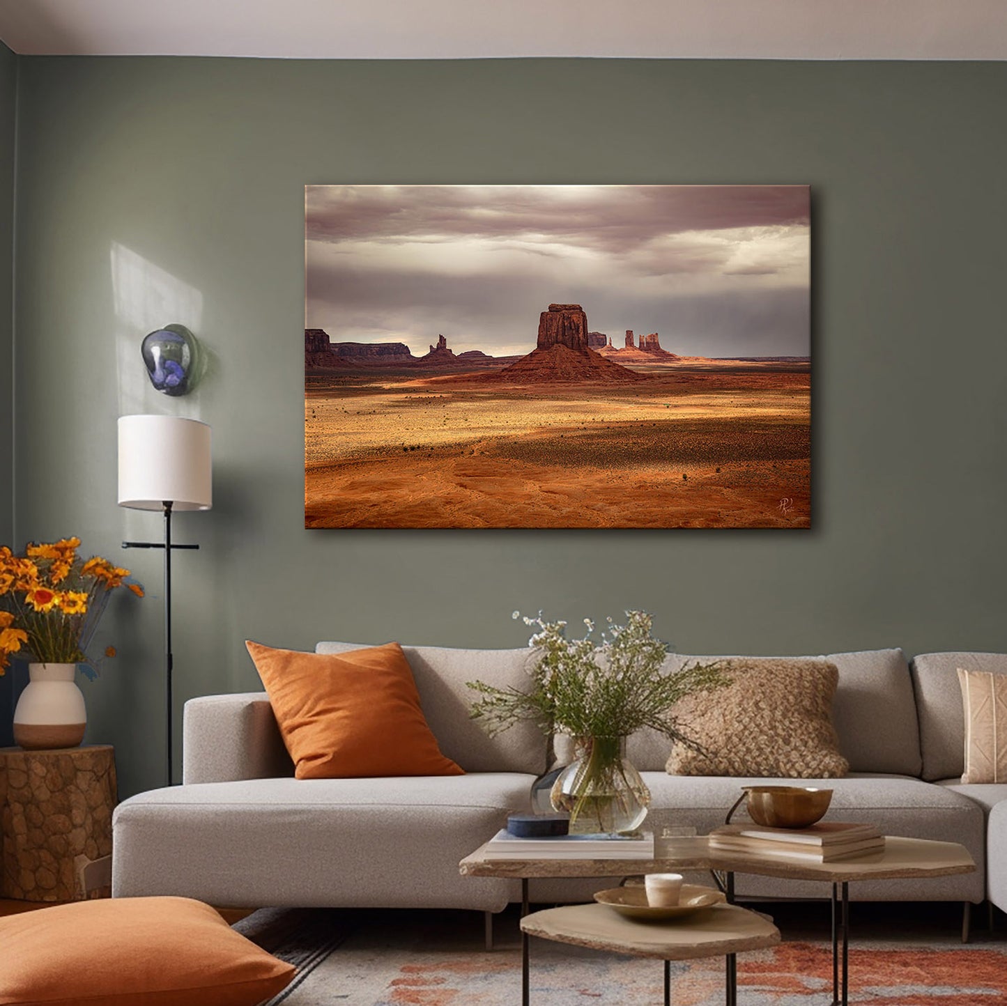 Monument Valley 04-Leinwandbild