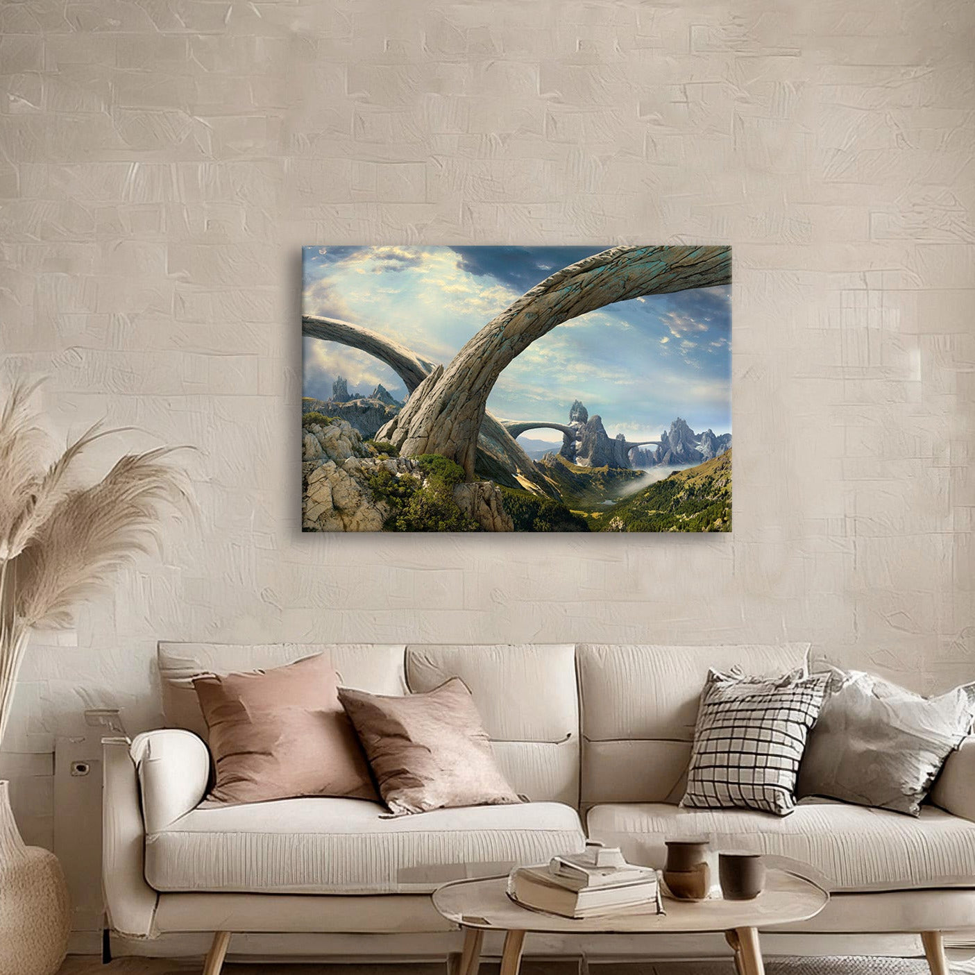 OLD WORLD BRIDGES canvas picture