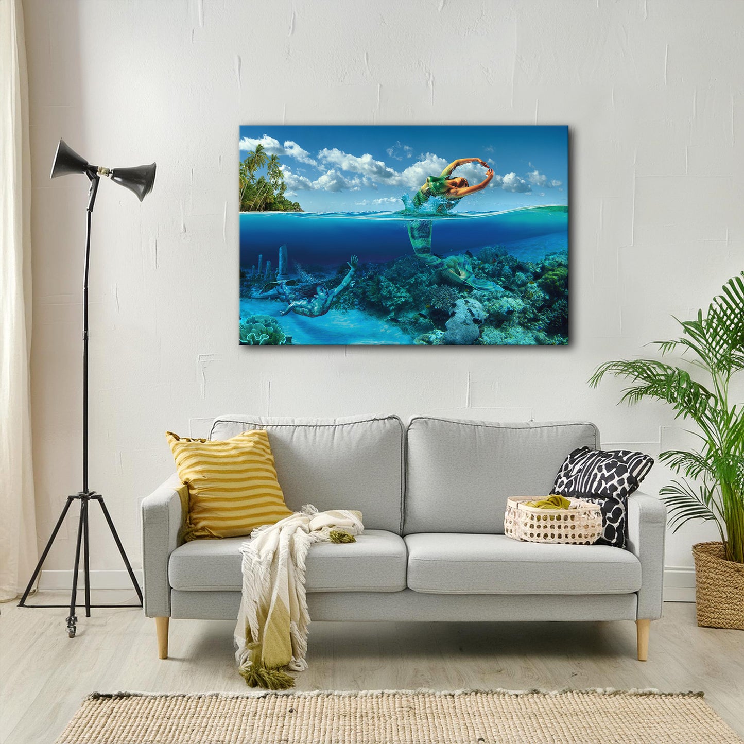 FISH / PISCES - Canvas picture Stz